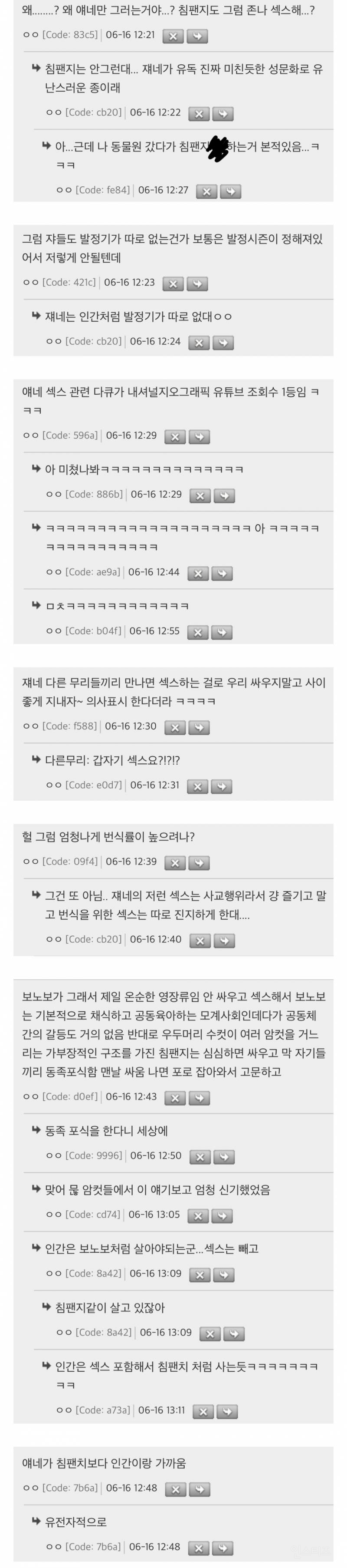 19금 주의) 보노보가 왜 동물원에 없는지 앎...? | 인스티즈