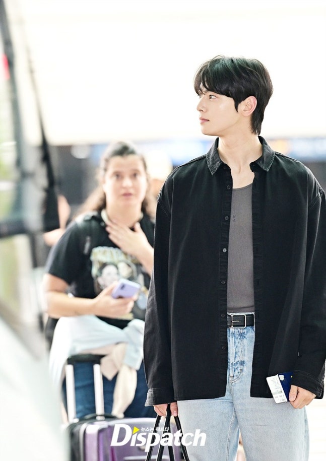 [잡담] 차은우 출국 사진 | 인스티즈