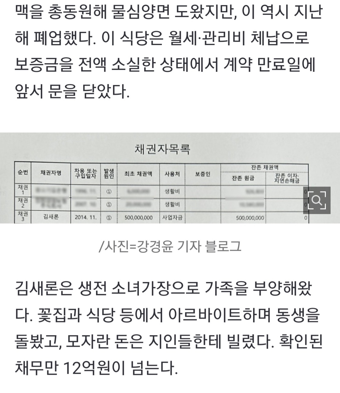 [정보/소식] 14살 김새론, 부친에 빌려준 돈만 '5억'…파산으로 한푼도 못받아 | 인스티즈