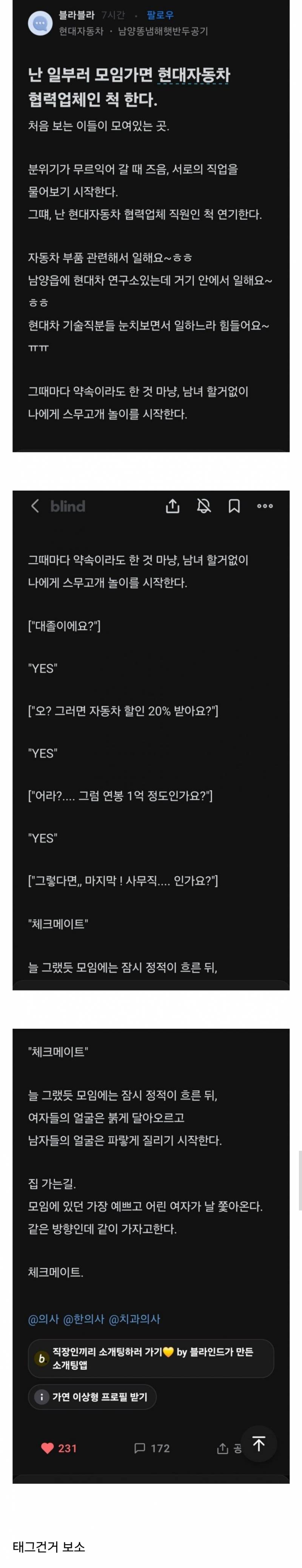 하나의 장르로 개척된것같은 현대자동차 문학...blind | 인스티즈