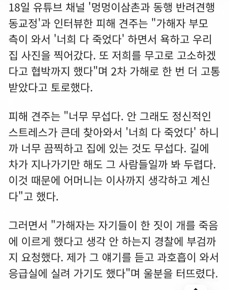 비비탄 쏴 개 죽인 군인 부모 피해자 집 찾아와 "이제 너희 죽었다" | 인스티즈