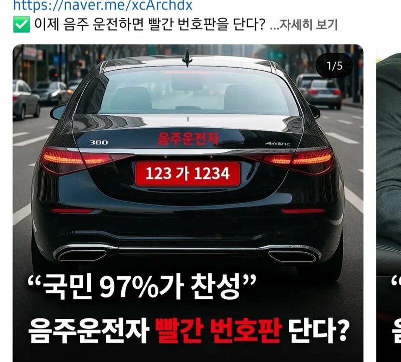 국민 97% 찬성 한다는 빨간 번호판.jpg | 인스티즈