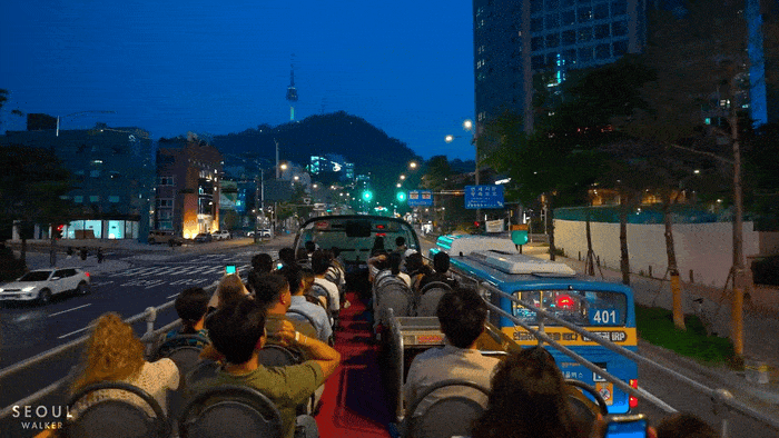 관광객들 눈 돌아가는 서울의 밤 시티 투어 버스...gif | 인스티즈
