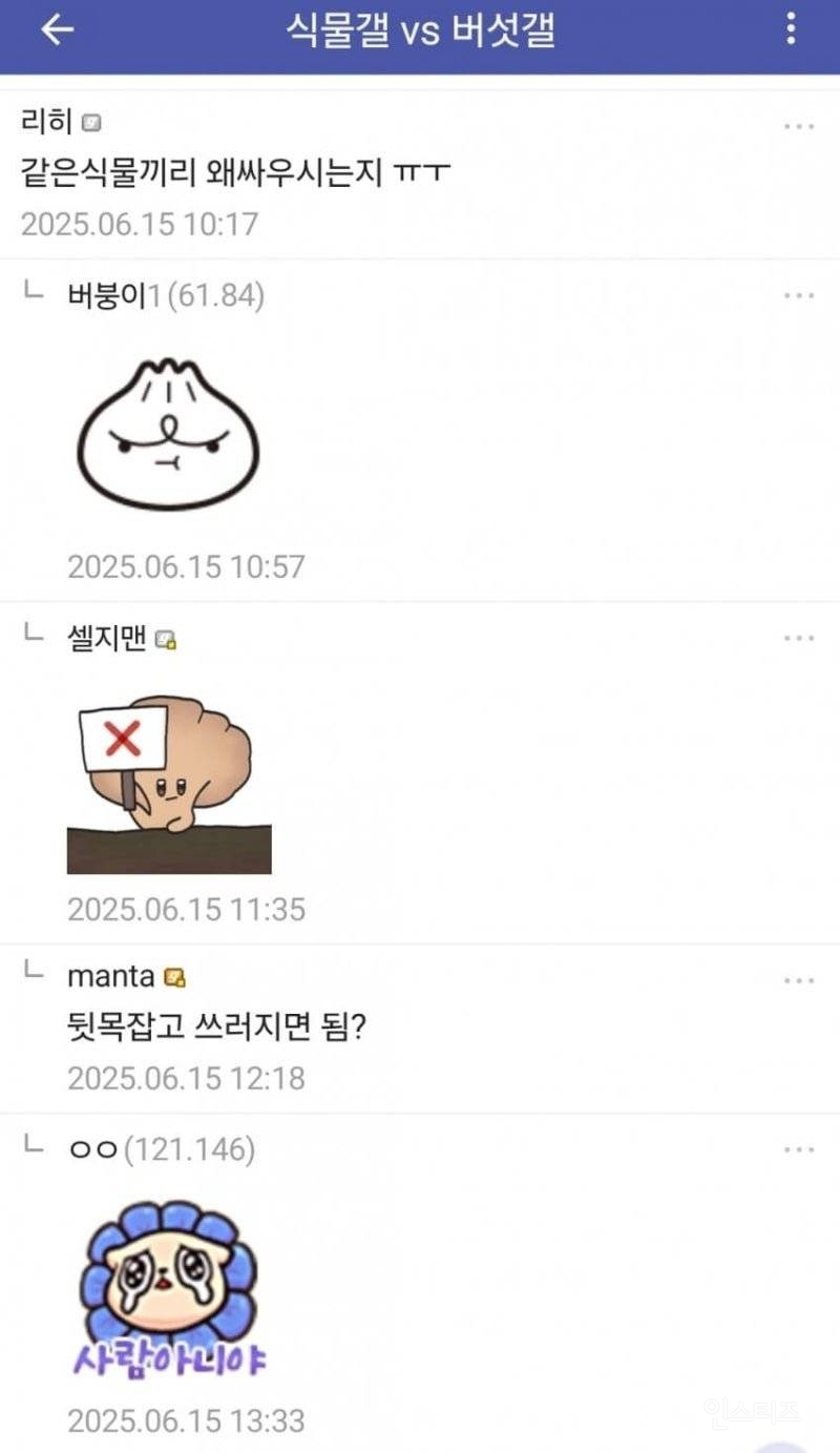 날씨로 주기적으로 싸우는 버섯갤러리와 식물갤러리 | 인스티즈