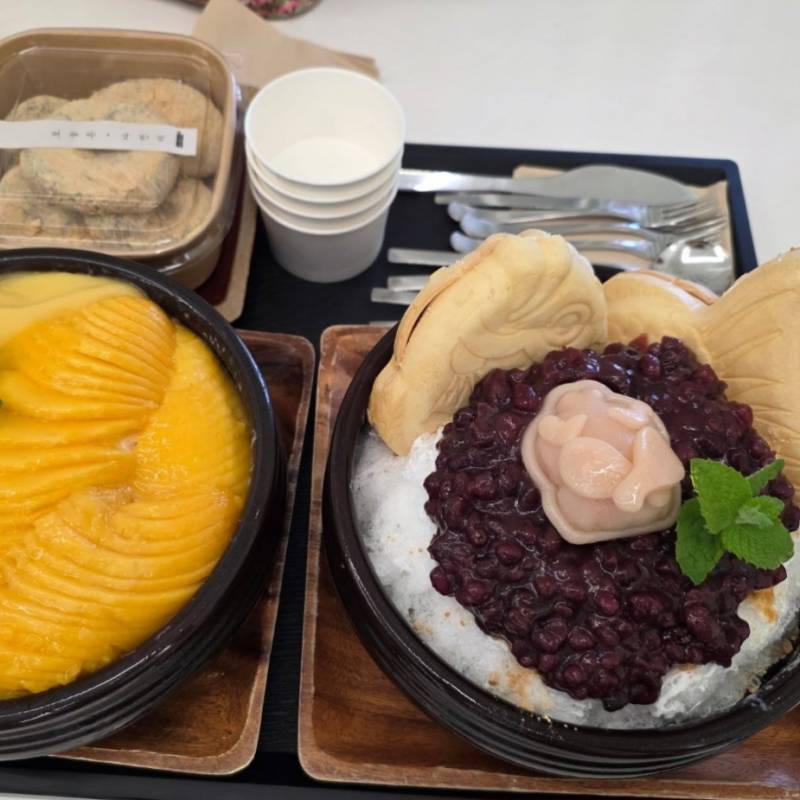 복날에 방문하면 삼계닭떡을 빙수에 올려주는 울산의 카페 | 인스티즈