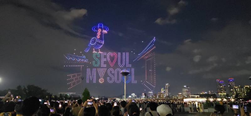 현재 기술력 말 나오는 케데헌 서울 드론쇼 퀄..JPG | 인스티즈