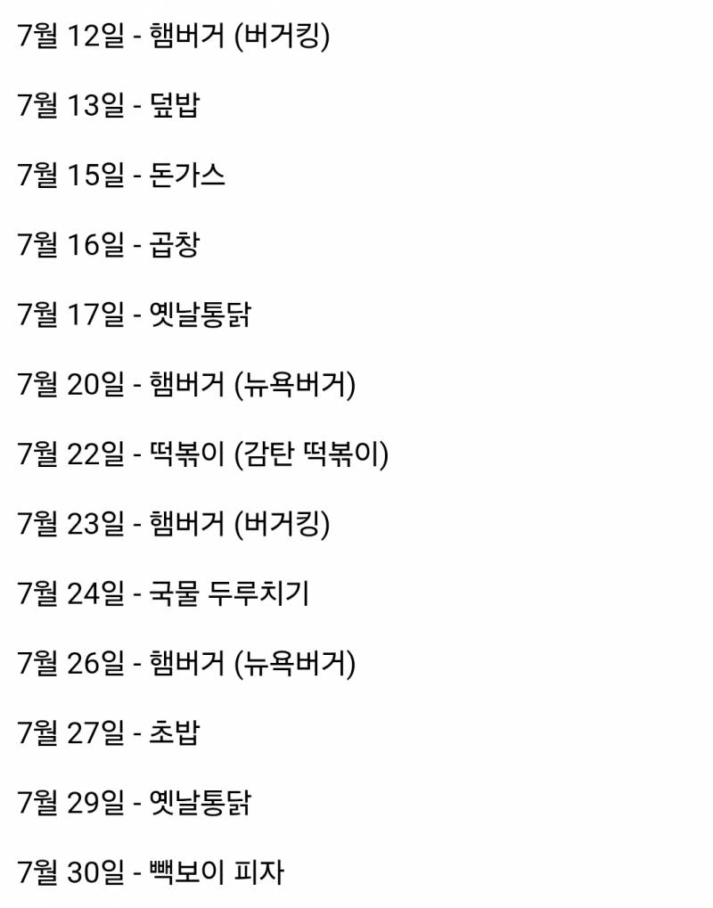 [잡담] 올해 배달 음식 시켜 먹은 거 또 정리해 봤다 ..‼️ | 인스티즈