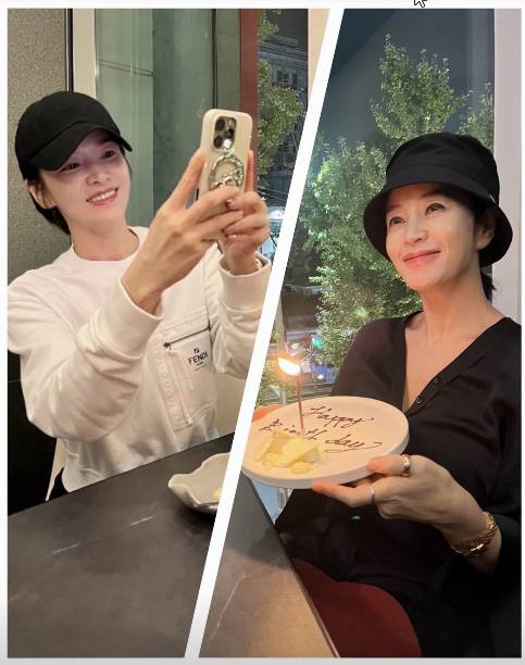 [정보/소식] 김혜수X송혜교, 수수한 패션에도 자체발광 미모생일 챙겨주는 찐우정 | 인스티즈