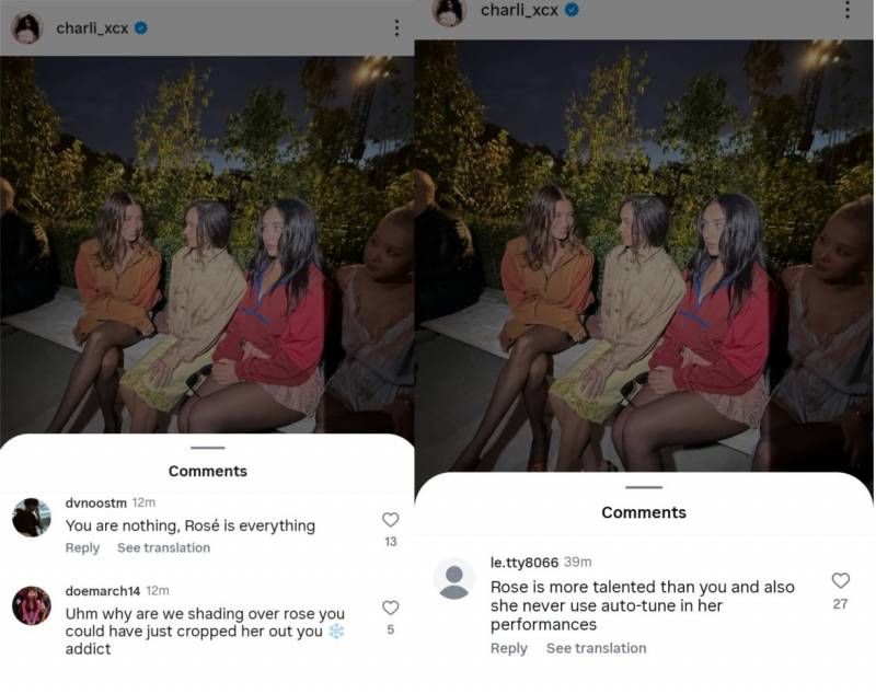로제 인종차별했다고 말나오는 찰리xcx | 인스티즈
