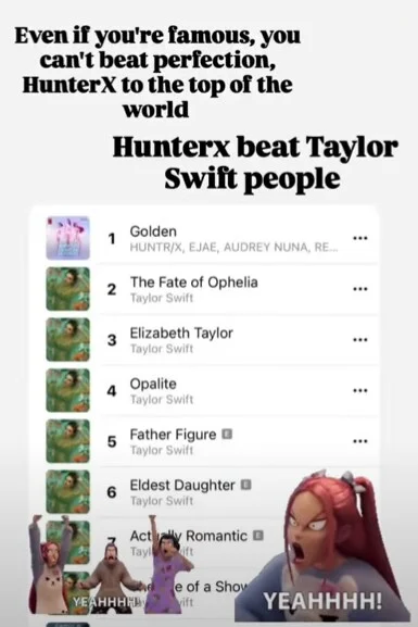 미국 천마 테일러스위프트 신곡발매 후 순위차트 | 인스티즈