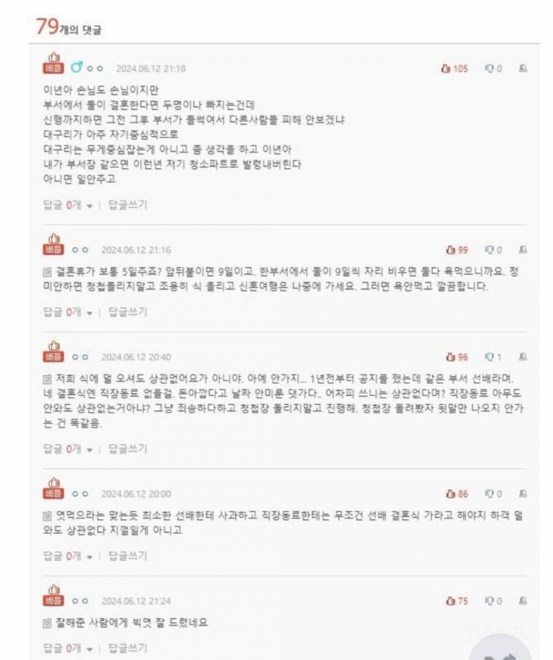 결혼식 날짜 겹쳐서 손절각 재는 선배 제가 많이 잘못한건가요? | 인스티즈