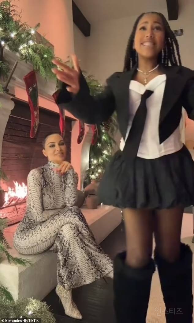 옷차림 오바라는 반응 있는 킴 카다시안 딸.jpg | 인스티즈