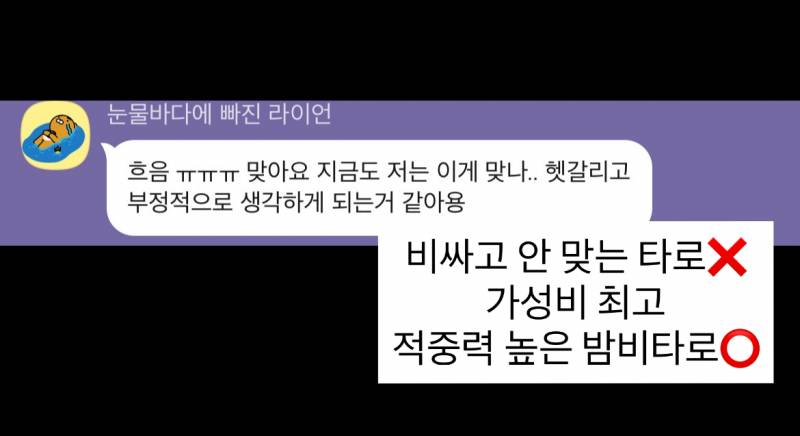 미친 가성비➕소름돋는 적중력✨ 후기가 증명하는 밤비타로💝 | 인스티즈