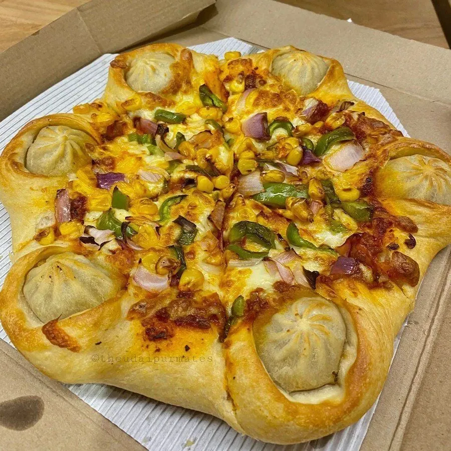 인도 피자헛 신상품, 만두 피자 | 인스티즈