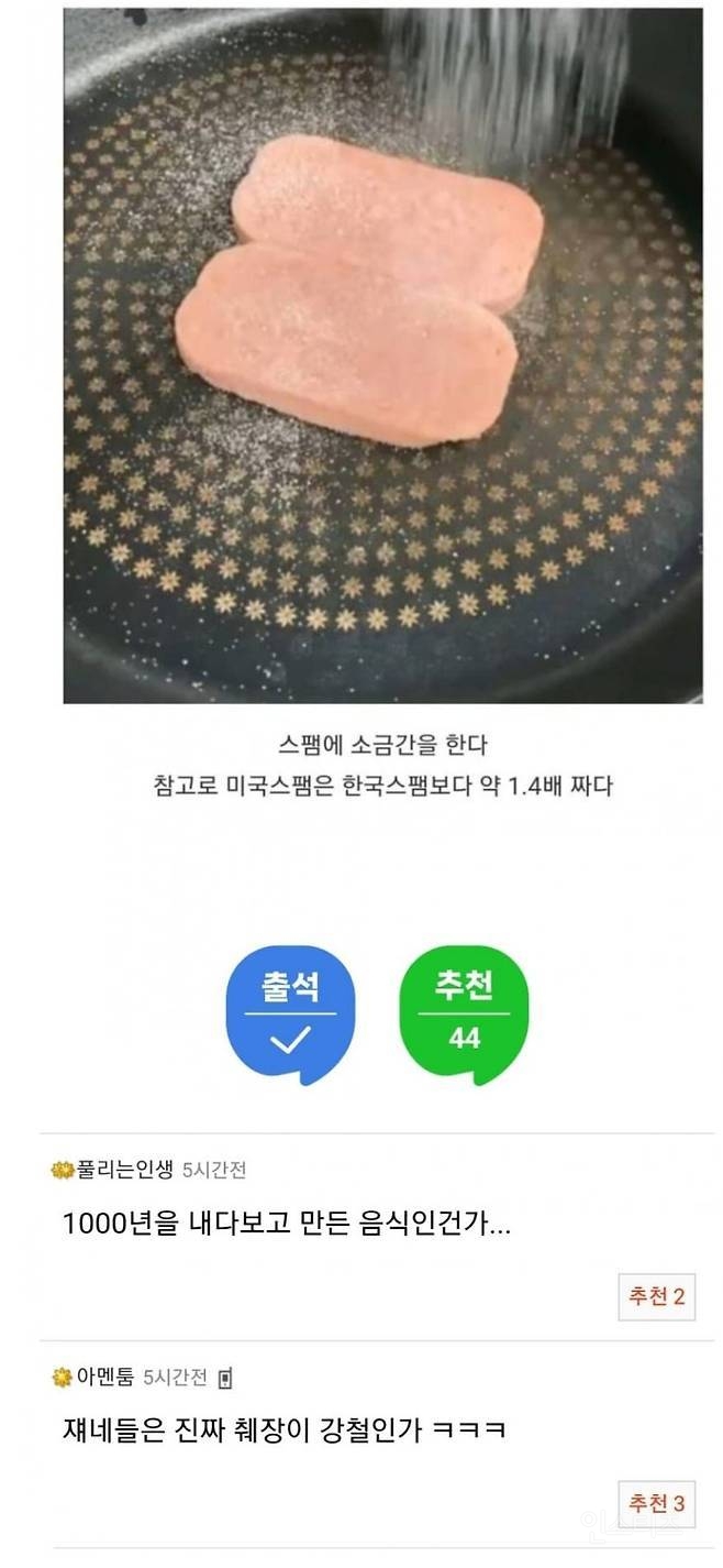 미국에서 스팸 굽는 방법 | 인스티즈