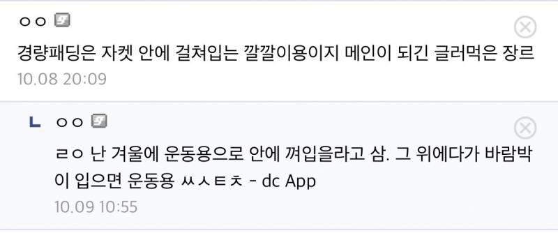 요즘 패션계가 미는 경량패딩 현실 여론..JPG | 인스티즈