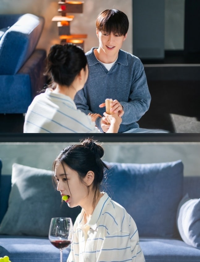 [정보/소식] 키스는괜히해서) '키스는 괜히 해서!' 장기용X안은진, 밥 먹다 면발 키스? 집 데이트 포착 | 인스티즈