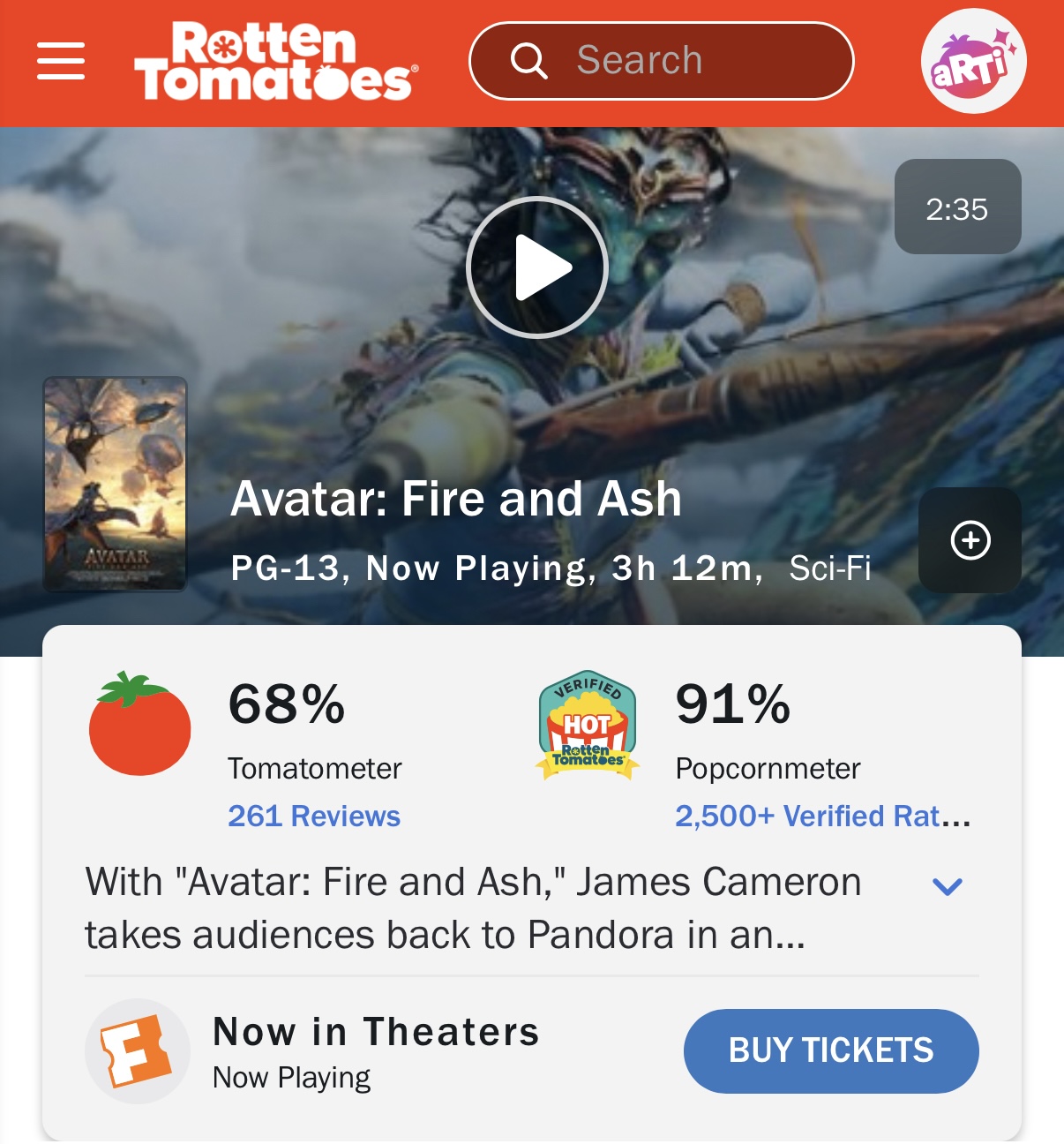 [잡담] 아바타3이랑 위키드2랑 로튼토마토 비슷하네 | 인스티즈