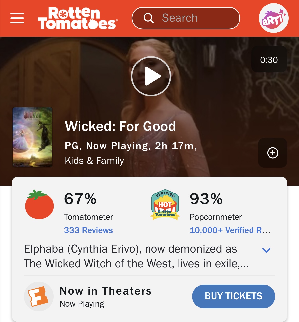 [잡담] 아바타3이랑 위키드2랑 로튼토마토 비슷하네 | 인스티즈