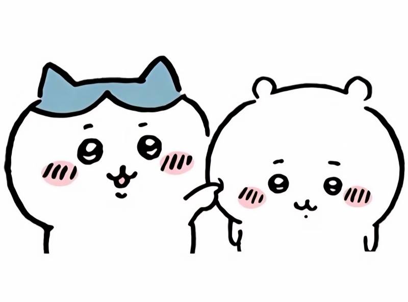 [잡담] 하치도 콕 찔러보는 치이의 볼살 😁 | 인스티즈