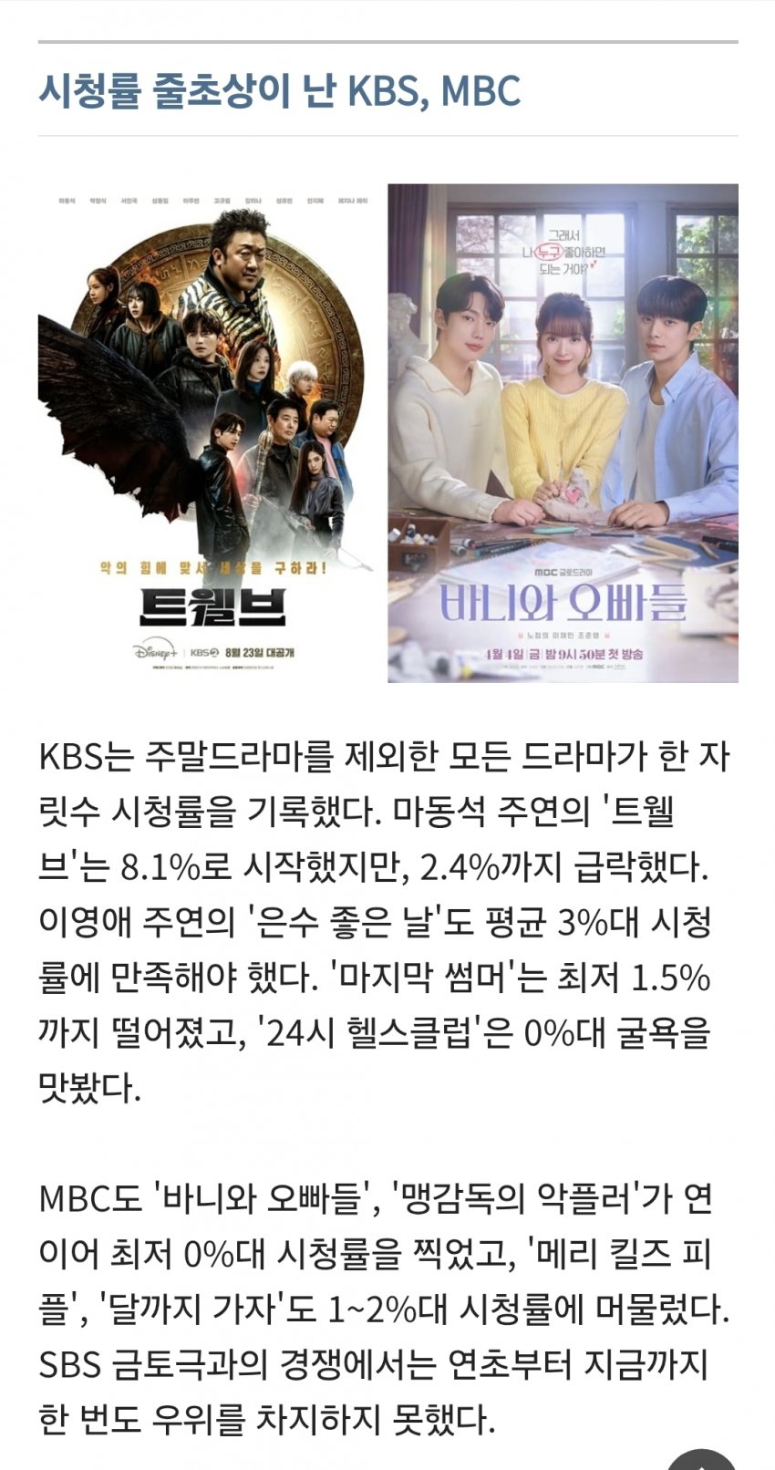 [정보/소식] 올해 오점으로 남은 드라마 | 인스티즈