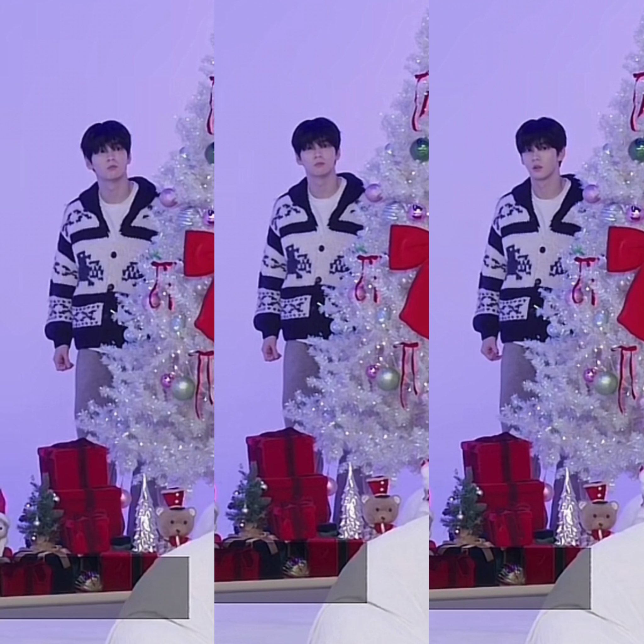 [잡담] 멤버들 틱톡 찍을 때 트리 뒤에 숨어있는 수빈이가 신경쓰여 | 인스티즈