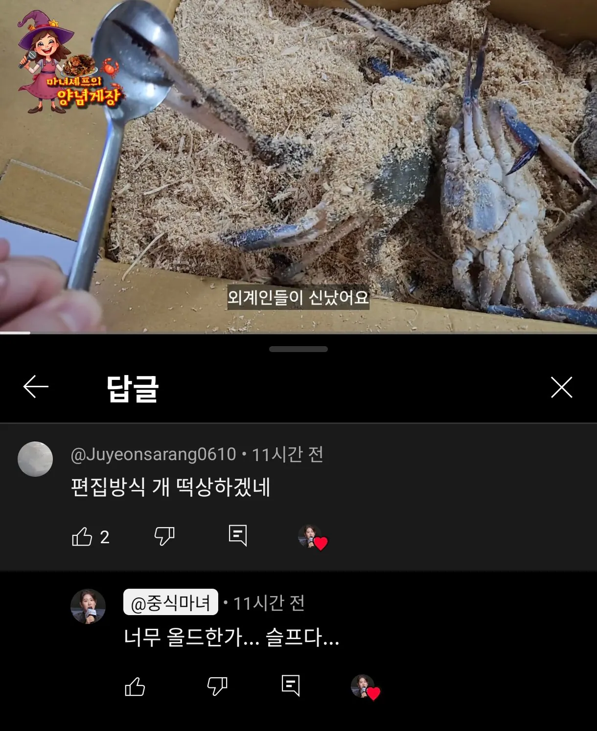 [잡담] 흑백 중식마녀 유튜브에 선플 달러가자ㅠㅠㅠㅠㅠㅠ | 인스티즈