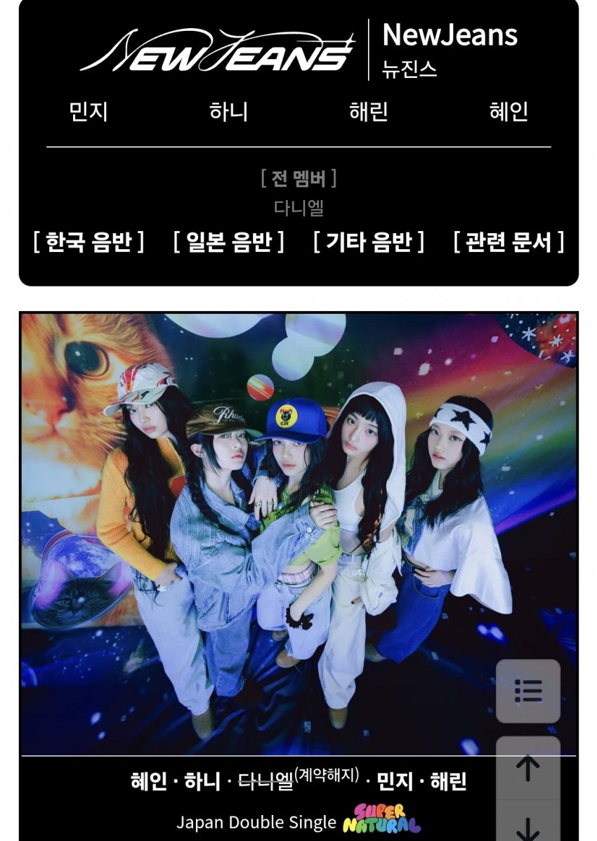 [마플] 뉴진스 나무위키 프로필 수정 | 인스티즈