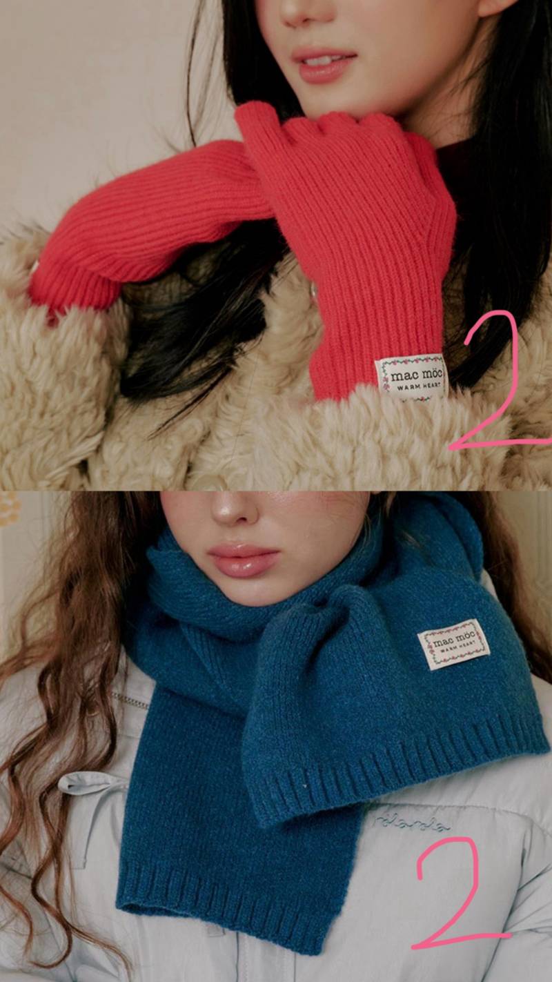 [잡담] 목도리 장갑 세트 이 중 뭐가 나아?? 골라주라ㅠㅠ | 인스티즈