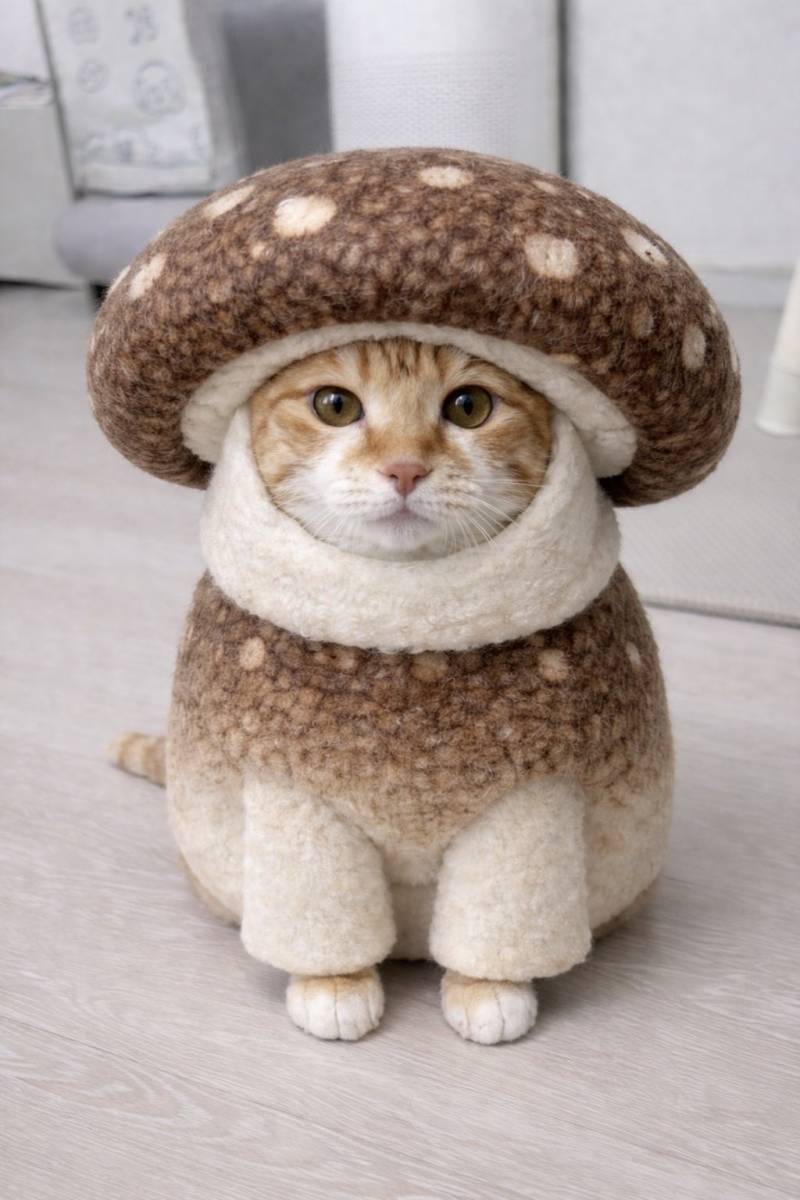 [잡담] 고양이한테 버섯씌우는거 왤케 귀엽지 | 인스티즈