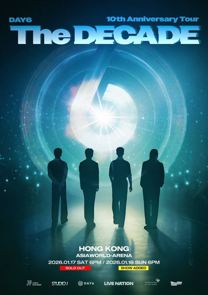 18일(일), 데이식스 10주년 투어 <The DECADE> in Hong Kong | 인스티즈