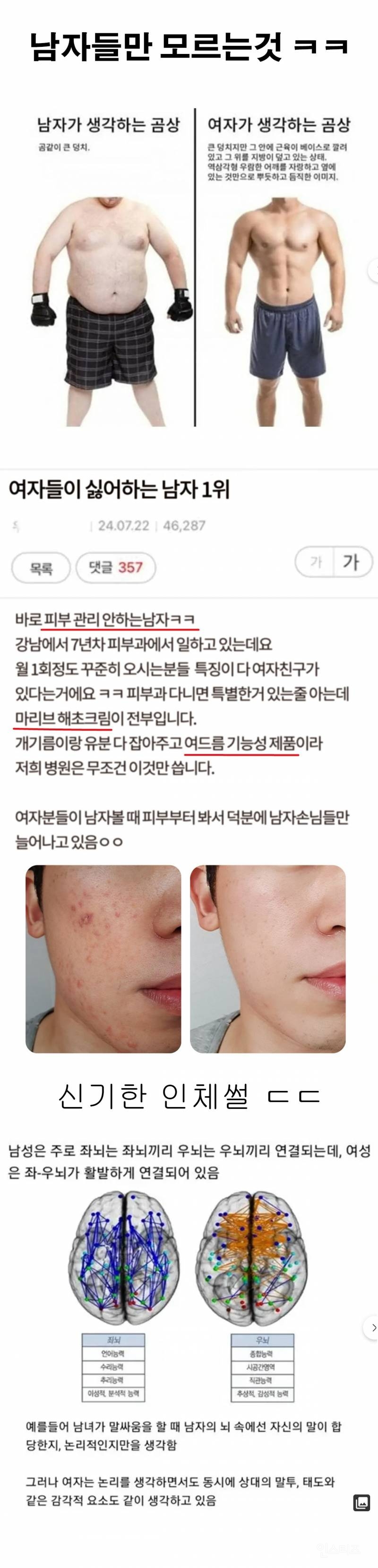 대부분의 남자들은 모르고 여자는 아는것 | 인스티즈