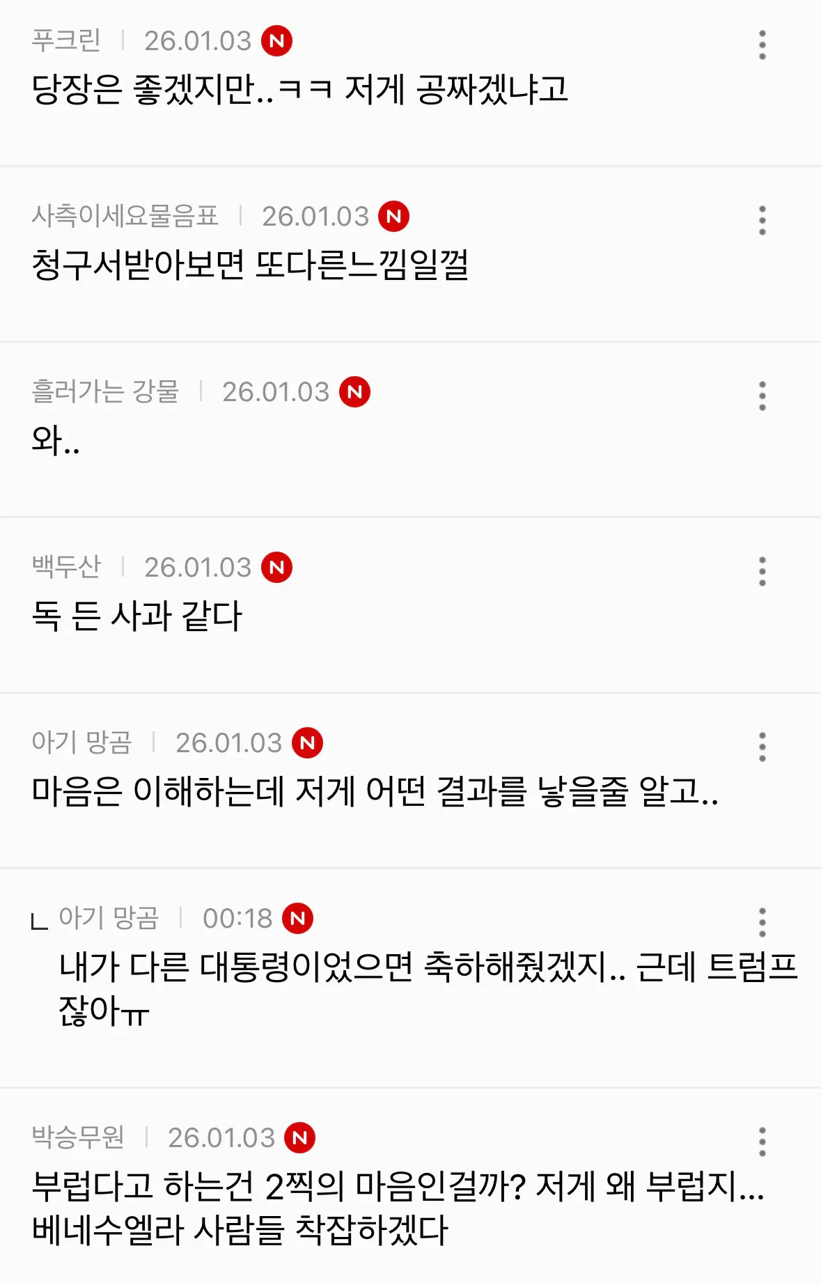 베네수엘라 국민들이 파티하는 와중 한국 1찍들 근황 | 인스티즈
