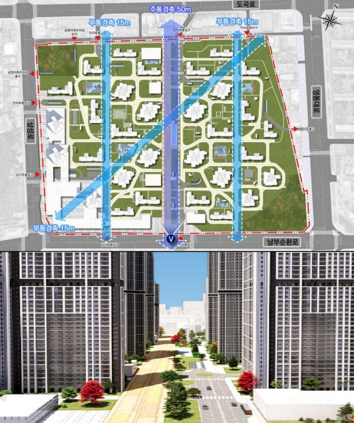 은마아파트 재건축 후 경관 시뮬레이션.jpg | 인스티즈