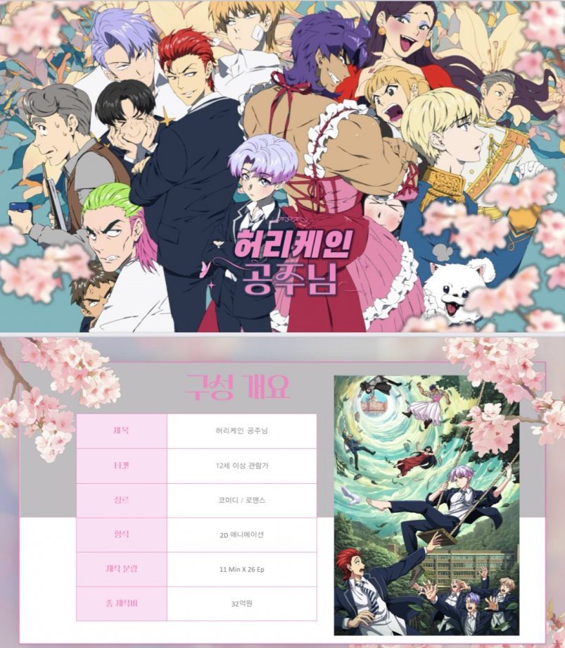 [정보/소식] 랑또 작가 원작 웹툰 애니메이션 <허리케인 공주님> 티저 예고편 | 인스티즈