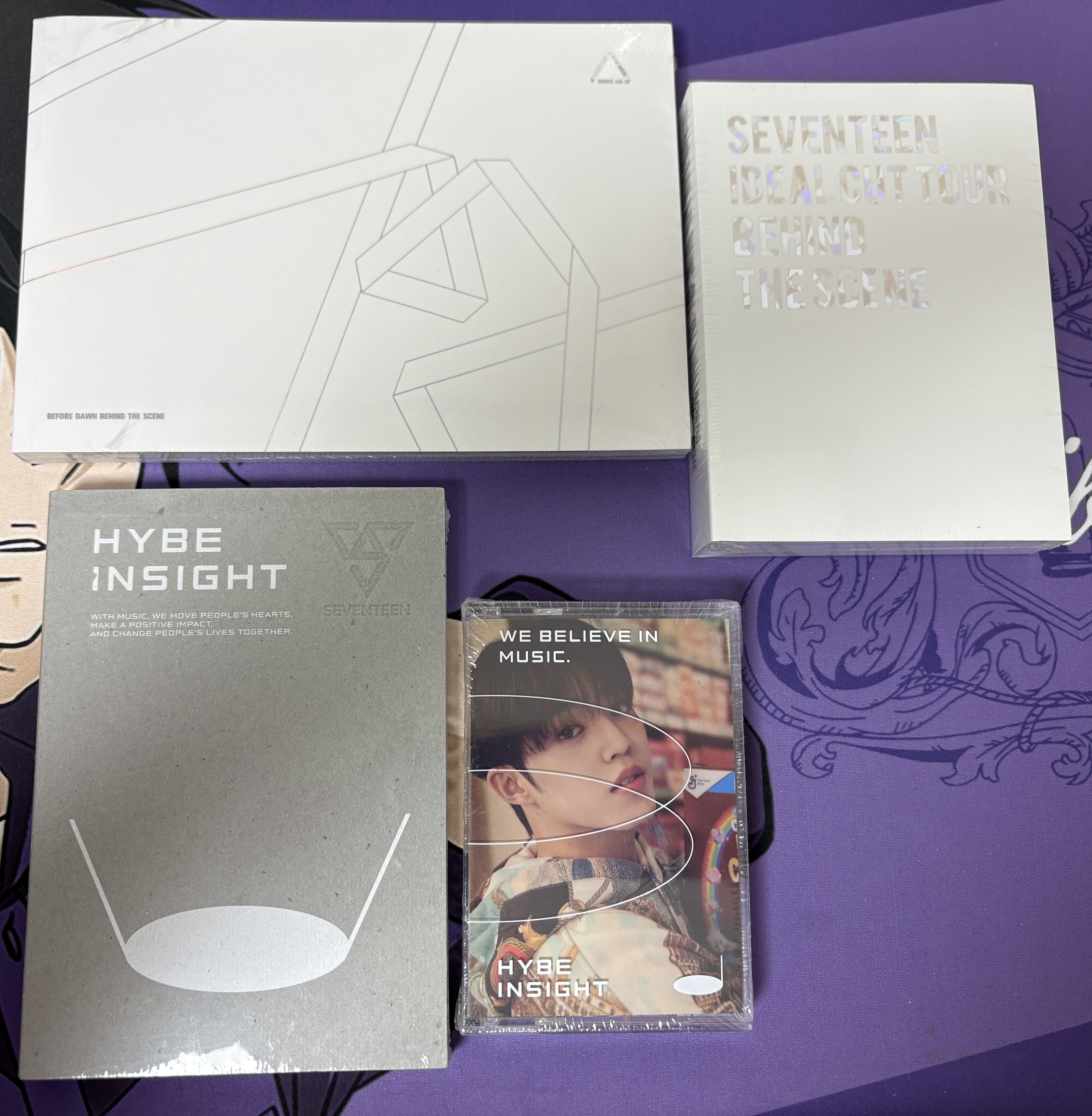 [장터] BEFORE DAWN BEHIND THE SCENE / SEVENTEEN IDEALCUT TOUR BEHIND THESCENE / 하이브인사이트 엽서 / 하이브인사이트 포카 원가양도합니다 | 인스티즈