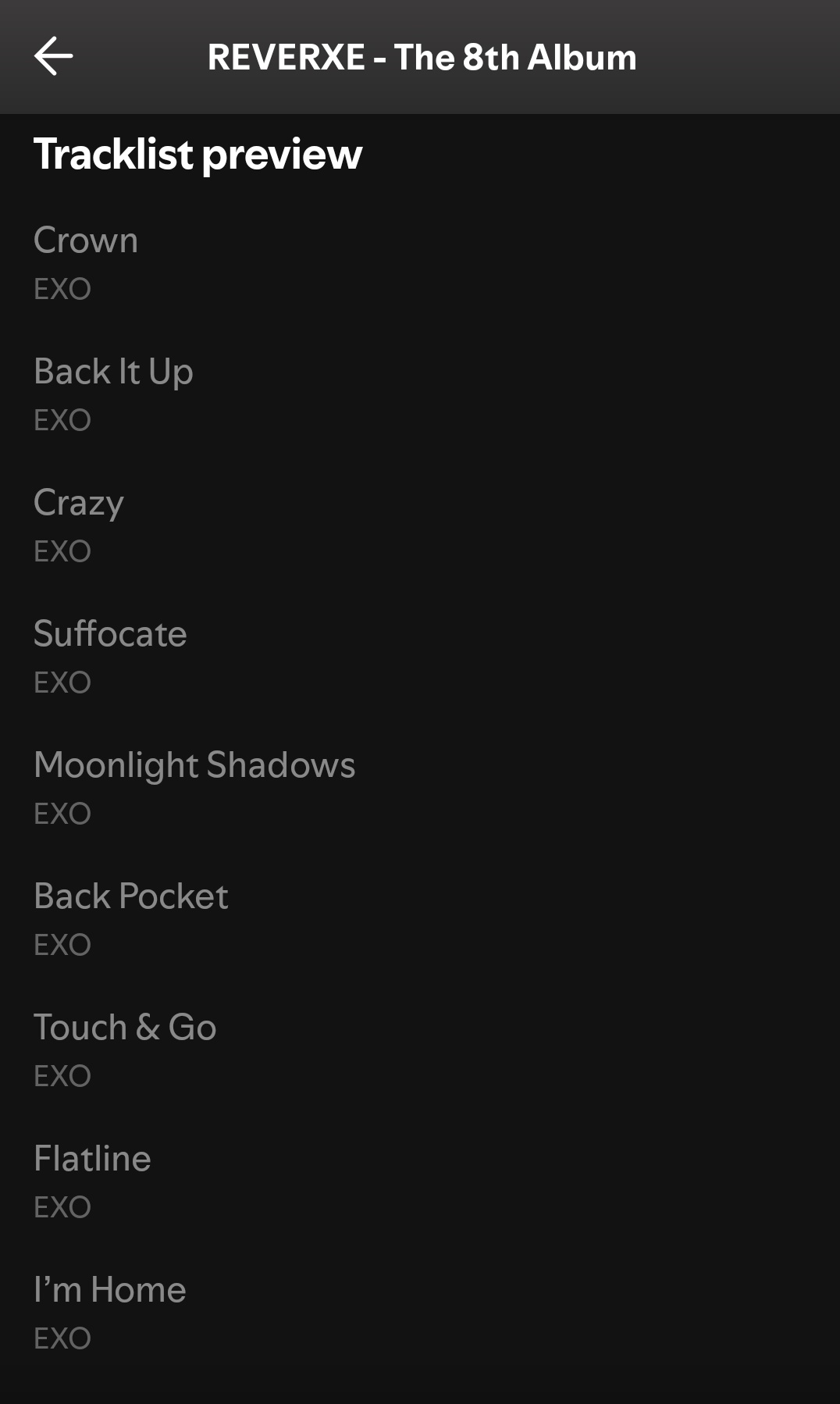 [잡담] 엑소 트랙리스트 나왔다 | 인스티즈