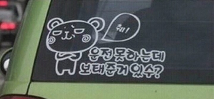 도로에서 보면 떤다라고 생각드는 스티커들 | 인스티즈