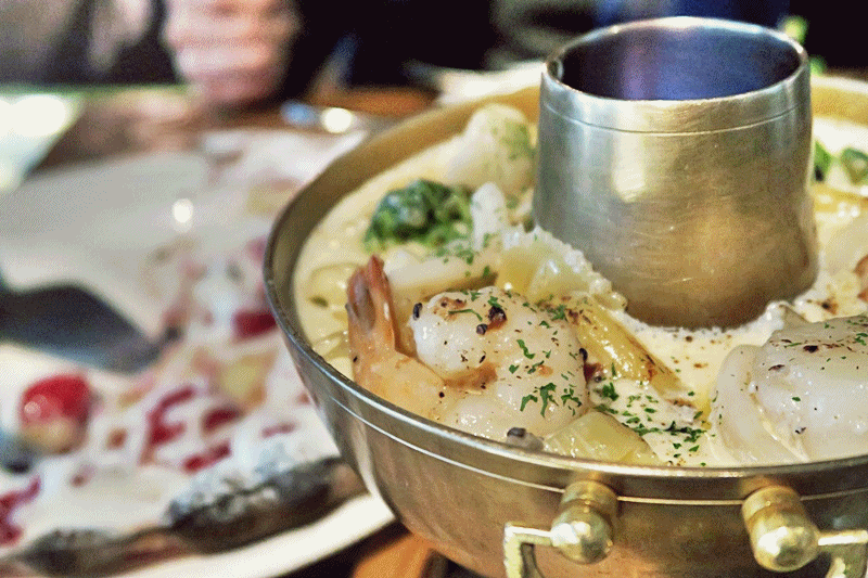 다양한 파스타의 신세계! 신선로 파스타 gifjpg | 인스티즈