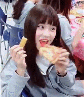 아이돌학교 송하영 먹방 gif | 인스티즈