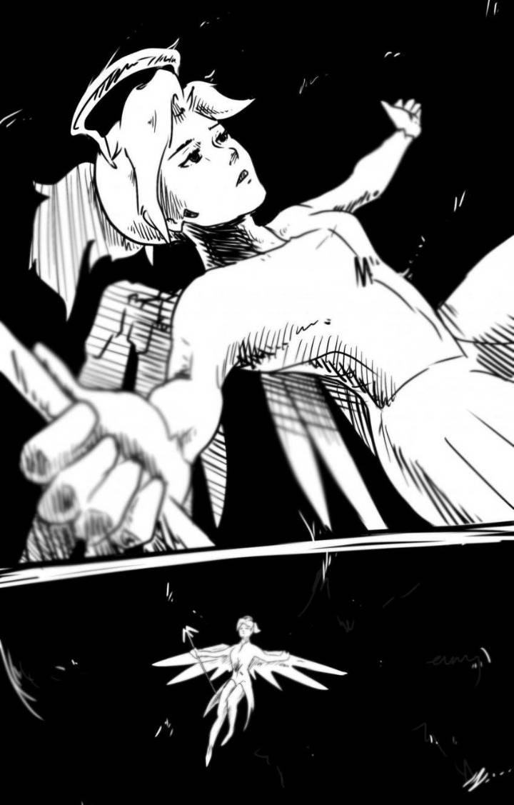 [오버워치] 우물에 빠져 죽어가던 메르시와 그 뒷이야기 | 인스티즈