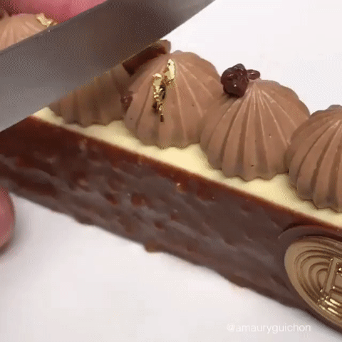 [Desserts] 각종 디저트 썰고 자르고 떠내고 가르는 장면 보고 가시긔.gif | 인스티즈