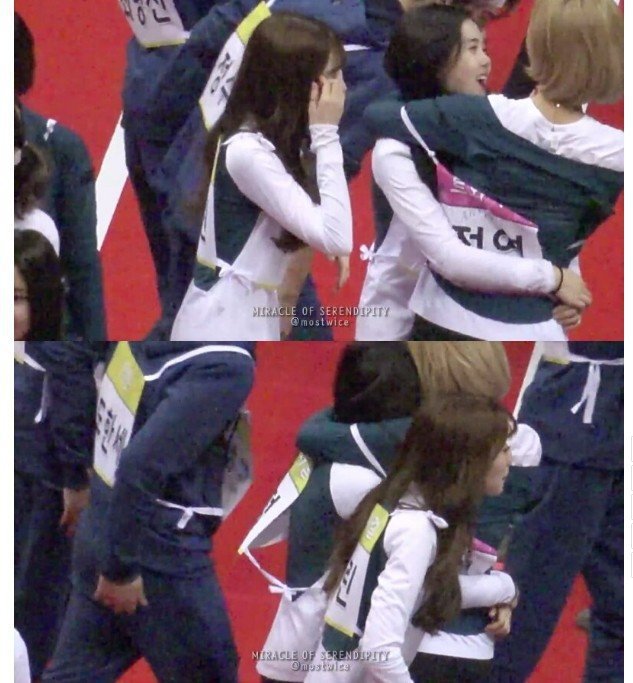 오마이걸 효정이와 트와이스 정연이 친목.jpgif | 인스티즈