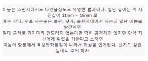 보기보다 훨씬 더 위험한 생물들 (혐오주의) | 인스티즈