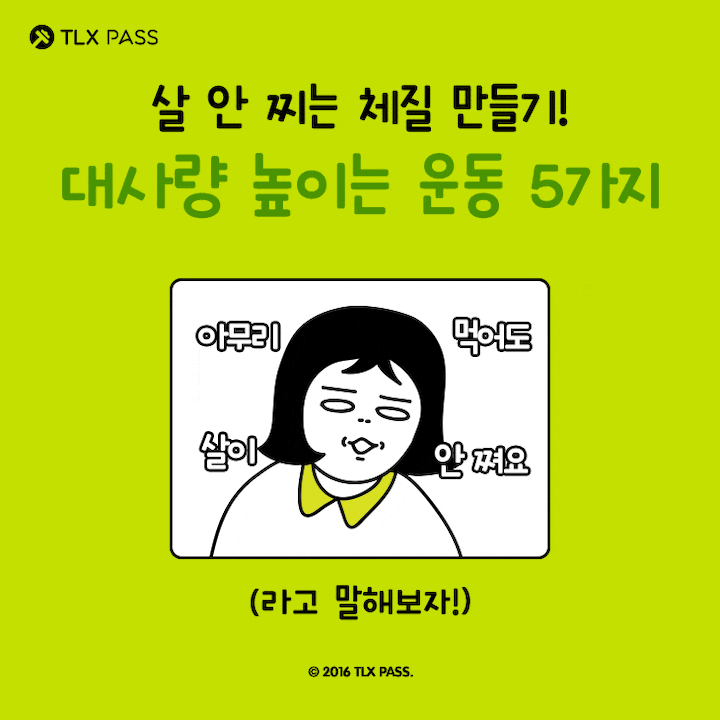[다이어트일러스트] 살 안찌는 체질 만들기! 기초대사량 높이는 운동 5가지 | 인스티즈