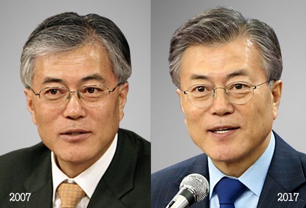 문재인 안철수 인상변화 | 인스티즈