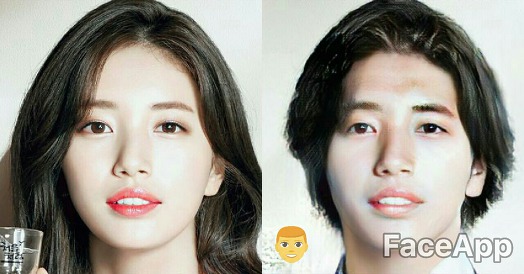 사진어플의 성전환 효과로 유명인을 성전환 시켜 보았다 | 인스티즈