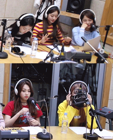 라디오 도중 미나를 느끼하게 쳐다보는 김세정과 강미나의 반응 | 인스티즈