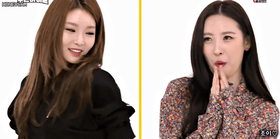 [주간아이돌] 자기도 모르게 청하맘이 되어버린 선미 ㅋㅋㅋㅋㅋ.gif | 인스티즈