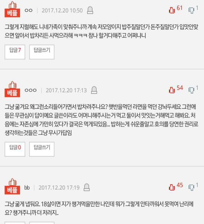 동생이 햇반만 먹고 엄마가해주는밥을 안먹어요 | 인스티즈